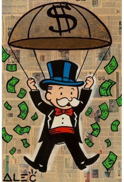 Money Design Art, Motivational Art Prints, Alec Monopoly, Collage On Canvas, Popular Paintings, Graffiti Wallpaper Iphone, Acrylic Spray Paint, Pop Art Canvas, Graffiti Style Art