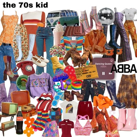 70s Asthetics Outfit, Where To Buy 70s Clothes, 70s Womens Outfits, Outfits School Appropriate, Aesthetic 70s, 70s Accessories, Outfits Drawing, 70s Inspired Outfits, Outfits 70s