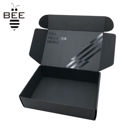 UV logo- standout your brand Black Mailer Box Packaging, Black Box Packaging, Mailer Box Design, Mailer Box Packaging, Custom Shipping Boxes, Luxury Box Packaging, Custom Mailer Boxes, Luxury Packaging Design, Black Packaging