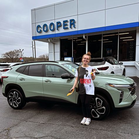 Congratulations Hannah Martel on your New 2024 Chevrolet Trax RS! Ken Wood and our team THANK YOU for your business! #cooperchevroletbuick #new #chevrolet #trax #rs #shoplocal #annistonal #oxfordal #gadsdenal #talladegaal #saksal #weaveral #productspecialistkenwood Chevy Trax 2024, Chevrolet Trax, My Dream Car, Dream Car, Buick, Dream Cars, Chevy, Thank You, Cars