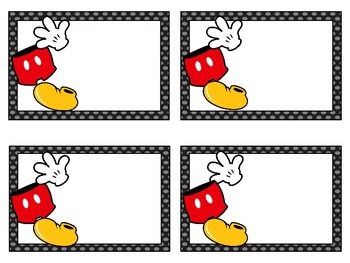 Mickey Classroom, Mickey Mouse Classroom, Disney Themed Classroom, Mickey Theme, Disney Classroom, Mickey Mouse Theme, Disney Rooms, Classroom Labels, Classroom Theme