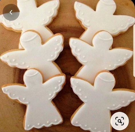 Royal Icing Angel Cookies, Angel Christmas Cookies Decorated, Angel Sugar Cookies Decorated, Angel Cookies Decorated, Christmas Angel Cookies, Cookies Comunion, Angel Sugar Cookies, Angel Cookies, Christmas Sugar Cookies Decorated