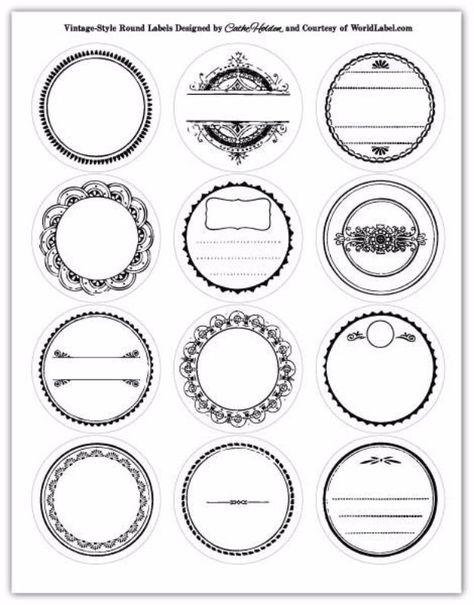 Free Printables for Mason Jars - Black And White Mason Jar Lid Printables - Best Ideas for Tags and Printable Clip Art for Fun Mason Jar Gifts and Organization - Sugar scrub, Teacher Gifts, Valentines, Cookie Mixes, Party Favors, Wedding Holidays and Fun Recipes - DIY Mason Jar Gifts and Home Decor Crafts by DIY JOY http://diyjoy.com/free-printables-mason-jars Fotocamere Vintage, Faux Rust, Etiquette Vintage, Labels Printables Free, בר מצווה, Round Labels, Free Labels, Jar Labels, Vintage Diy