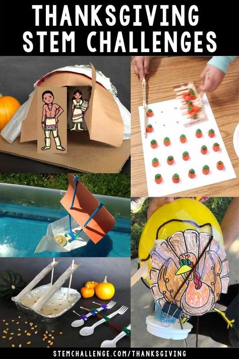 Thanksgiving STEM Challenge Activities Turkey Trap Stem Activity, Stem Thanksgiving Activities, Thanksgiving Stem Activities, Challenge Activities, Thanksgiving Stem, Homeschool Humor, Holiday Stem, Cub Scout Activities, Steam Projects