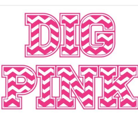 dig pink volleyball shirts | Dig Pink Volleyball Pink Out Night Volleyball, Pink Out Volleyball Posters, Pink Night Volleyball Posters, Dig Pink Volleyball Ideas, Volleyball Pink Out Shirts, Dig Pink Volleyball Posters, Volleyball Locker Signs, Locker Room Decorations, Dig Pink