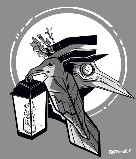 Plague Doctor Drawing Reference, Plague Doctor Doodle, Plague Mask Art, Plage Doctor Art, Plague Doctor Painting, Plague Doctor Logo, Plague Doctor Mask Drawing Reference, Plague Doctor Art Cute, Plague Doctor Mask Drawing