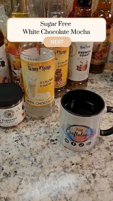 Craftologist Coffee Creamer, White Chocolate Mocha Coffee Creamer, White Chocolate Mocha Coffee, Mocha Coffee Creamer Recipe, White Chocolate Mocha Syrup, Chocolate Mocha Coffee, Sugar Free Coffee Creamer, Sugar Free Creamer, Mocha Creamer