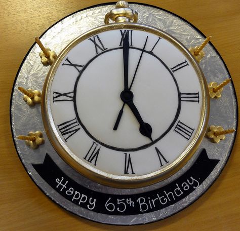 the hands of time!  beautifully done. Clock Cakes Ideas, Clock Cake, Hands Of Time, Incredible Cakes, Birthday 1st, New Year's Cake, Birthday Cakes For Men, Kids Cakes, 65th Birthday