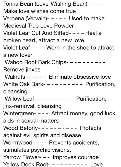 Herbs and their properties Valerian Root Magical Properties, Vanilla Magical Properties, Flower Witchcraft, Witchy Herbs, Magick Herbs, Magickal Correspondences, Magickal Herbs, Chaos Magic, Magic Spell Book