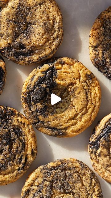 Eric King on Instagram: "Black Sesame Earl Grey Cookies 

The butter for the dough is melted and steeped with earl grey tea, and then the dough is swirled with inky channels of black tahini (or black sesame paste, more on that later). These cookies are a bit unusual, in the best way. And as I try to do, I’m giving you options:

1) if you can’t find black tahini, or if you just don’t want to buy a full jar, there’s an option for making your own black sesame paste. DO NOT buy the 3-ounce jar of sesame seeds for $10 at Whole Foods (I can never find them in bulk there!) I give places I’ve found black sesame seeds and black tahini in the newsletter. (Are you subscribed!) 

Black tahini is kind of smokey and nutty in flavor, and the black sesame paste is sweet, has more texture, and is a little Black Sesame Earl Grey Cookies, Black Sesame Paste Recipe, Black Sesame Cookies, Black Tahini, Earl Grey Cookies, Black Sesame Paste, Sesame Paste, Sesame Cookies, Dessert Recipies