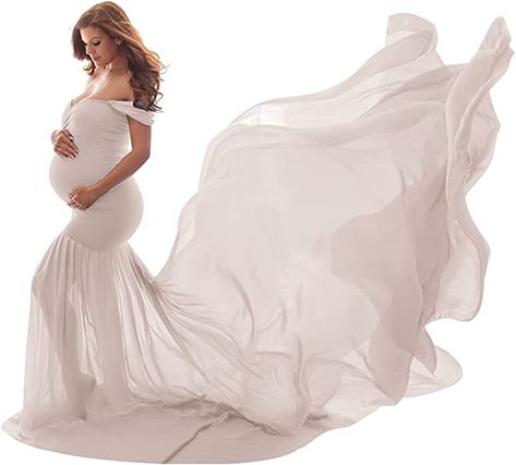 Women Maternity Dress for Photography Mermaid Off Shoulder Elegant Fitted Chiffon Gown Baby Shower Pregnancy Maxi Dresses for Photoshoot Ruched V Neck Long Slim Fit Flowy Photo Props Dress Dark Blue at Amazon Women’s Clothing store Baby Shower Dress, Baby Shower Dresses, Maternity Gowns, Photoshoot Dress, Shower Dresses, Pregnancy Maxi Dress, Chiffon Gown, Maternity Dress, Mermaid Dresses