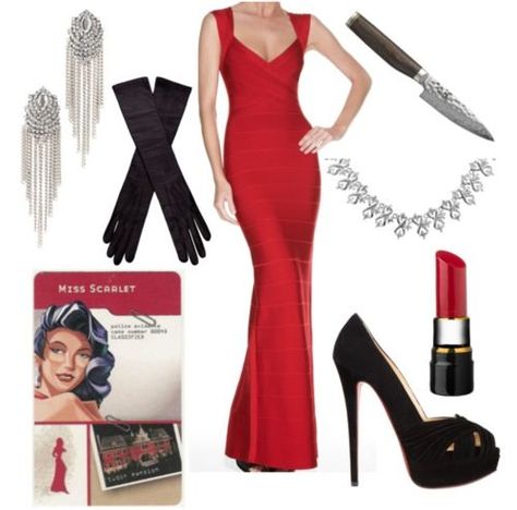 Ms Scarlett Clue, Miss Scarlet Costume Clue, Clue Mansion, Clue Night, Cluedo Party, Clue Costume, Miss Scarlet, Clue Game, Clue Party