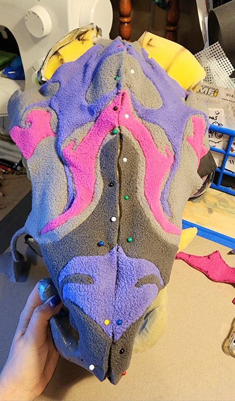 Getting closer to finishing the small fleece details on head 😭 Fleece Fursuit Head, Fleece Fursuit, Fursuit Inspiration, Fursuit Making, Angel Dragon, Fursuit Head, Making Stuff, Angel, Building