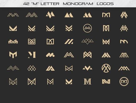 M Letter Logo Bundle Monogram Set|#logodesigner #logodesign #logoprinting #logo Mg Monogram Logo, 2 Letter Logo, M Monogram Logo, Printing Logo Design, M Lettering, Ml Logo, M Logos, Book Fonts, Logo Letter Design