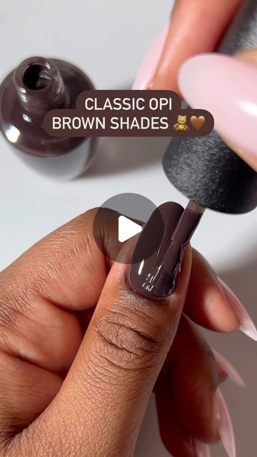 OPI on Instagram: "The perfect brown shade doesn’t exi…. 💅 OPI brown shades that would like a word:
Brown to Earth 🐻
Espresso Your Inner Self ☕️
That’s What Friends are Thor 🍂
Chocolate Moose 🍫

#OPI #OPIObsessed #BrownNails" Thats What Friends Are Thor Opi, Brown To Earth Opi, Espresso Your Inner Self Opi, Opi Brown To Earth, Opi Espresso Your Inner Self, Opi Brown Nail Polish, Opi Chocolate Moose, Opi Brown, Espresso Nails