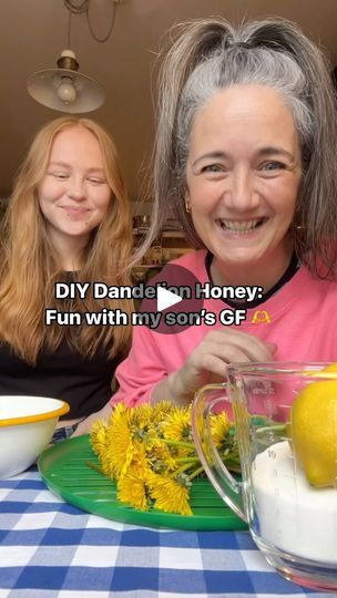 213K views · 2.1K reactions | Making dandelion honey with my son’s girlfriend was sooooo much fun. 🌼

Delicious tangy honey substitute (we put a bit too much lemon in 😂). It’s  perfect for drizzling on toast or sweetening tea, I think it would make a really lovely cordial too. 

Who knew those prolific sunshine filled dandelions could be turned into this golden goodness? 🫶

We hope you enjoy making it too 

Clare & Olivia XO 

 #dandelionhoney #plantbased 
#homemadehoney #dandelionrecipes #foraging #summercrafts 

How to: 
This recipe uses bright yellow dandelion petals for a sweet and sunny treat.

What You Need:
* Dandelion petals (1 cup) - pick from clean, animal -free areas!
* 2 cups water
* 1 cup caster sugar
* 1 tbsp lemon juice

Let’s Make Sunshine Honey!
1. Pick Your Dandelions: Dandelion Honey, Honey Substitute, Yellow Dandelion, Dandelion Tea, Kitchen Witchery, Dandelion Recipes, On Toast, Caster Sugar, Tangier