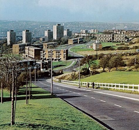 Gleadless Valley, Sheffield (United Kingdom). Sheffield City Aesthetic, Sheffield Aesthetic, Council Estate, Sources Of Iron, American Day, Indie Photography, 1970s Design, Park Hill, Sheffield England