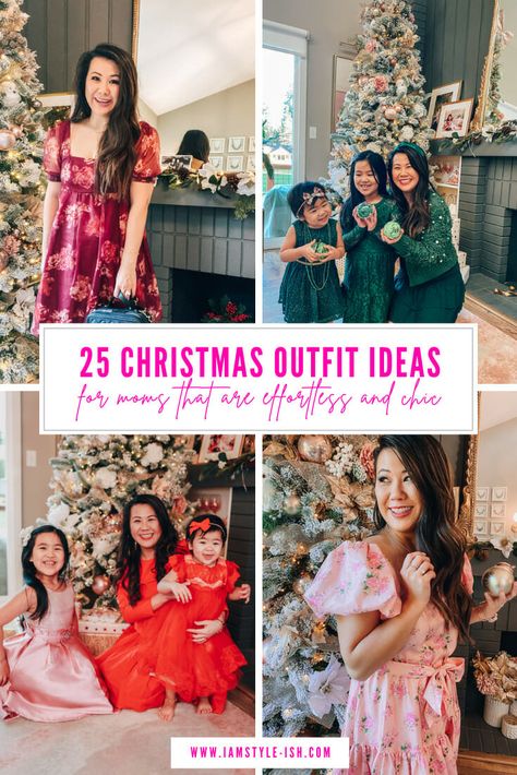 Festive Christmas Outfit, Aesthetic Library, Pretty Red Dress, Candy Cane Crafts, Festive Outfits, Christmas Outfit Ideas, Trendy Christmas Outfits, Fall Sweater Dress, Cute Christmas Outfits