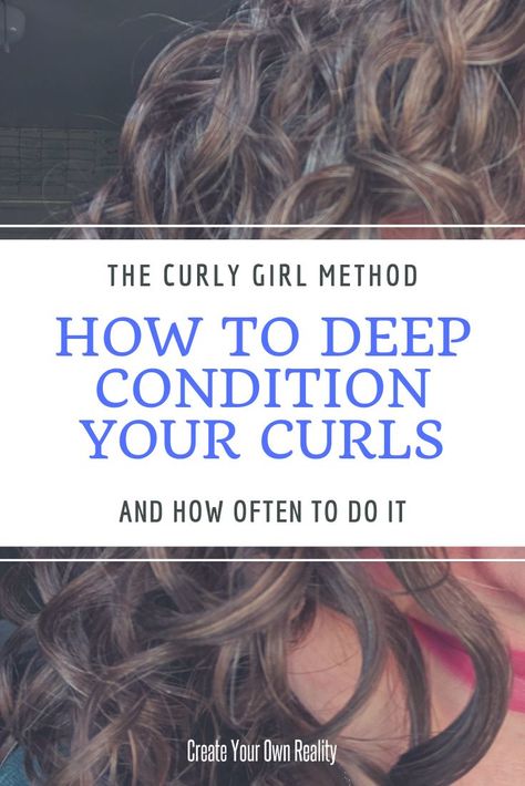 How To Deep Condition, Curly Hair Deep Conditioner, Tips For Curly Hair, Diy Deep Conditioner, The Curly Girl Method, Deep Conditioning Hair, Natural Hair Regimen, Hair Regimen, Healthy Natural Hair