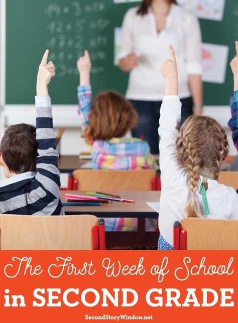 The First Week of School in 2nd Grade - Second Story Window First Week Of 2nd Grade, Back To School Parents, First Day Of 2nd Grade, Two Story Windows, First Week Of School, Classroom Freebies, Kids Head, Elementary Activities, Education Motivation