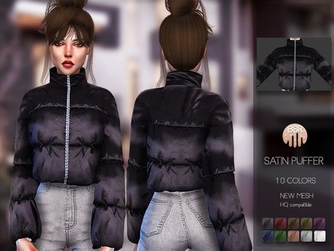 Sims 4 Cc Puffer Jacket Female, Sims 4 Puffer Jacket, Sims 4 Puffer Jacket Cc, Sims 4 Cc Puffer Jacket, Mods Sims 4, Sims 4 Tsr, Die Sims 4, Cc Sims4, Pelo Sims