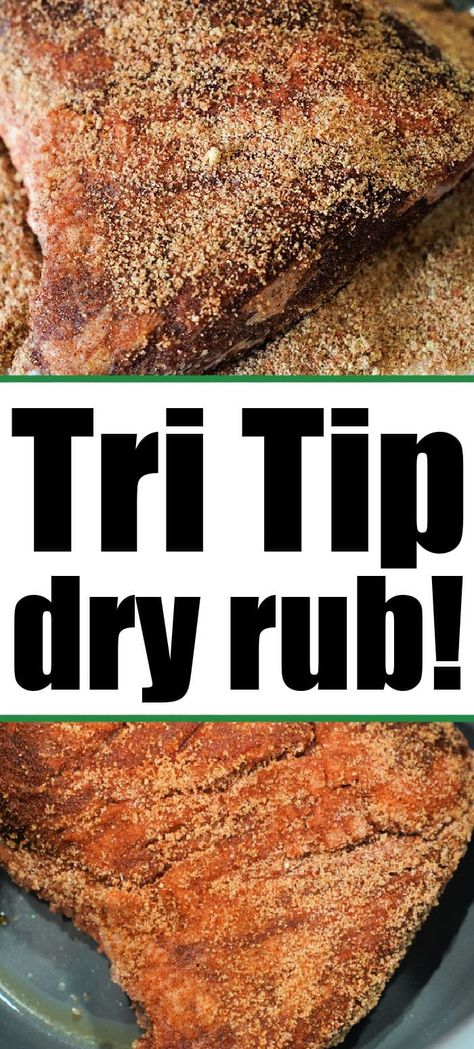 Killer tri tip dry rub recipe that is savory and sweet. NO need for gravy or a sauce with this. Once cooked, just slice and serve for a WOW! #tritip #dryrub #beefdryrub #tritiprub #tritipdryrub Dry Rub For Pork Chops, Rub For Pork Chops, Tri Tip Rub, Dry Rub For Pork, Potatoes Pancakes, Tri Tip Steak Recipes, Tritip Recipes, Bbq Rub Recipe, Rib Roast Recipe