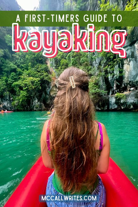 Kayaking is one of my favorite outdoor activities, but it can seem intimidating for first-timers. Check out this blog to learn the basics of kayaking, what you should wear, and how else to prepare for your kayaking adventure! Kayaking | Kayak | Kayaking Outfit | Kayaking Aesthetic | Kayak Accessories | Kayaking Tips | Kayaking Gear Women | Kayaking Gear DIY | Kayaking Gear Women Clothing | Kayaking Gear Accessories | Outdoor Adventure | Outdoor Adventure Outfit | McCall Writes Women Kayaking, Outdoor Adventure Outfit, What To Wear Kayaking, Kayaking Aesthetic, Kayaking Outfit, Recreational Kayak, Kayaking Tips, Life Jackets, Kayaking Gear