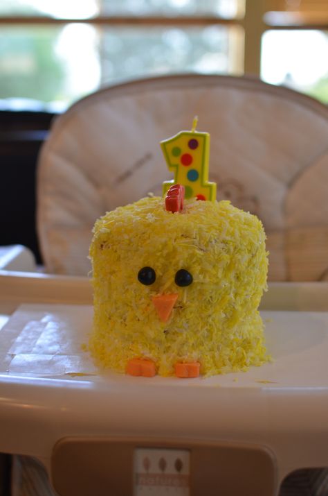 First Birthday Chicken Cake Happy Birthday Chicken, Birthday Chicken, Rubber Ducky Party, Rubber Ducky Birthday, Rubber Duck Birthday, Chicken Cake, Duck Birthday, Farm Cake, Twin First Birthday