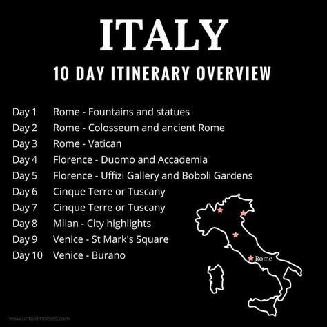 Italy 10 day travel itinerary: The perfect Italy itinerary for first timers. Includes where to go in Italy - highlights of Rome, Florence, Venice and more - plus all the details you need to book your own trip - hotels, best things to do in Italy, how to travel in Italy and more Italy Travel Itinerary 10 Days, Italy Travel Itinerary, 10 Days In Italy, Italian Jokes, Italy Travel Outfit, Italian Trip, Milan City, Duomo Florence, St Marks Square