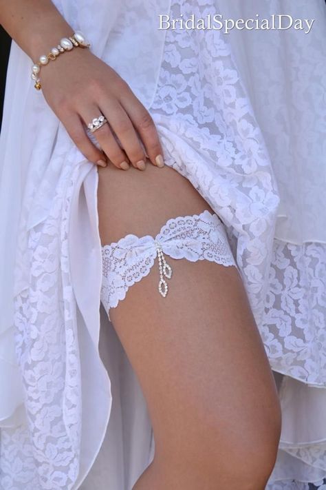 Garter Tattoos, Rhinestone Garter, Bride Garter, Lace Garter Set, White Garters, Wedding Clothing, Wedding Garter Set, Lace Garter, Bridal Garter