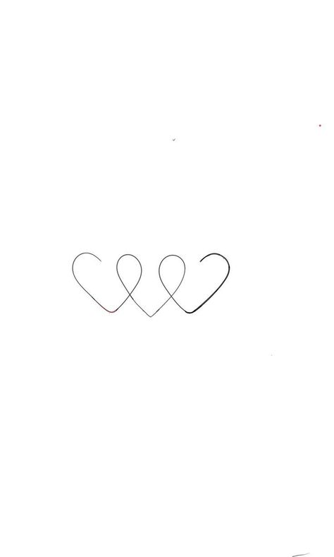 Simple Heart Tattoo Designs Ideas, Tatoos Small Heart, 3 Small Heart Tattoo On Wrist, 3 Tiny Hearts Tattoo, Minimalist Love Tattoo, 2 22 Tattoo, Tattoo Miscarried, Fineline Heart Tattoo, Mini Tattoos Heart