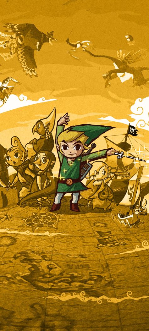 Wind Waker Wallpaper Iphone, Windwaker Wallpaper, Wind Waker Wallpaper, Zelda Phone Wallpaper, The Legend Of Zelda Wallpaper, Link Wind Waker, Wind Waker Art, Videogames Wallpaper, Wind Waker Link