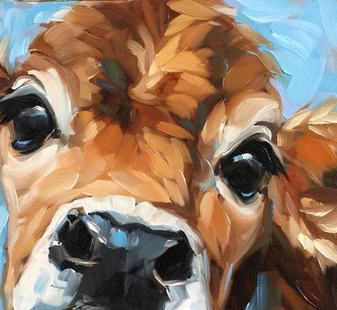 Andrea Lavery, Cow Oil Painting, Pastel Paintings, Farm Art, Cow Painting, Cow Art, Arte Inspo, Artistic Inspiration, Bright Eyes