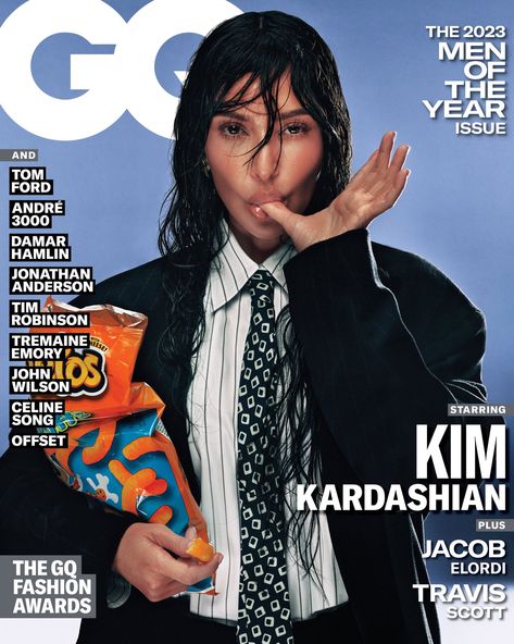 Kim Kardashian Magazine, Gq Magazine Covers, Gq Mens Style, Andre 3000, Gq Fashion, Robert Kardashian, John Wilson, Zine Design, Gq Magazine