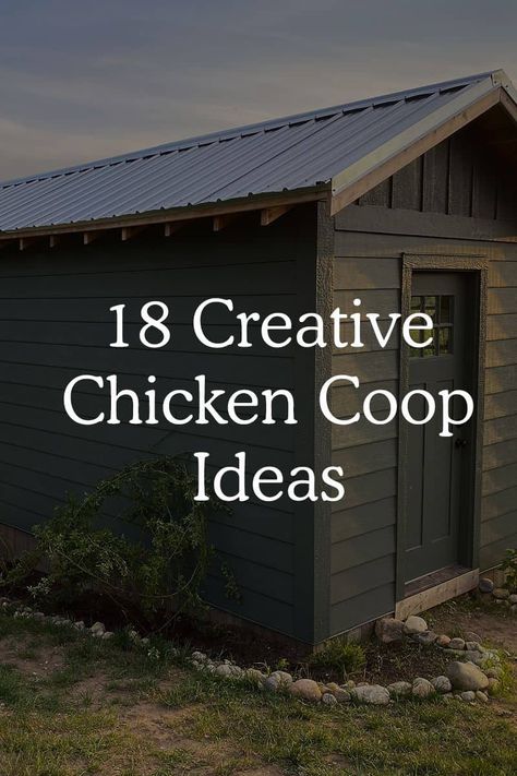 18 Incredibly Creative Chicken Coop Ideas - Fresh Exchange Small Yard Chicken Coop, Recycled Chicken Coop Ideas, Low Budget Chicken Coop Ideas, Chicken Hen House, Diy Chicken Coops Easy, Decorating Chicken Coop Ideas, Fancy Chicken Coop Ideas, Custom Chicken Coop, Hidden Chicken Coop