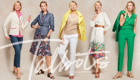 Talbots Spring 2023 Lookbook, Talbots Outfits Spring 2023, Talbots Outfits Spring 2024, Talbots Spring 2024 Preview, Talbots Spring 2023, Floral Blazer Outfit, Talbots Outfits, Talbots Summer, Spring Capsule Wardrobe