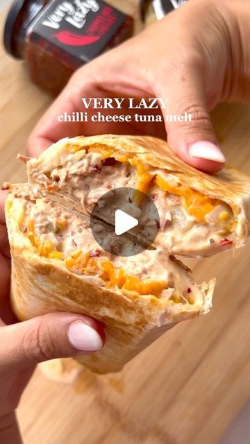 Tuna Melt Wrap, Tuna Fish Recipes, Tuna Wrap, Tuna Mayo, Tuna Melt, Tuna Melts, Tuna Fish, Chopped Garlic, Red Chilli