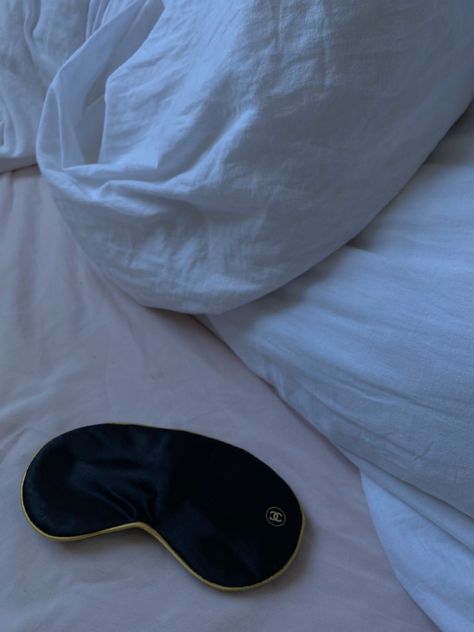 Sleep Lover Aesthetic, Chanel Sleep Mask, Get More Sleep Aesthetic, Sleep Well Vision Board, Sleeping 8 Hours, Better Sleep Schedule Aesthetic, Quality Sleep Aesthetic, Enough Sleep Aesthetic, Sleep Hygiene Aesthetic