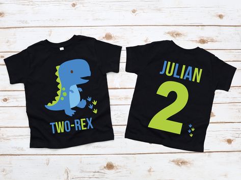 Two rex shirt, dinosaur boys 2nd birthday , two years old , dinosaur boy shirt, dinosaur birthday shirt, 2nd birthday , boy birthday shirt by JADEandPAIIGE on Etsy 2nd Birthday Boy, Boy Birthday Shirt, T Rex Shirt, 2nd Birthday Boys, Birthday Dinosaur, Dino Shirt, 2nd Birthday Shirt, Dinosaur Shirt, Body Suit With Shorts