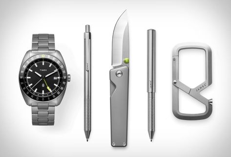 THE JAMES BRAND TITANIUM COLLECTION James Brand, Edc Essentials, Dress Shirt And Tie, Post Holiday, Reading Music, Pocket Dump, Seat Storage, Indoor Sports, Sports Health