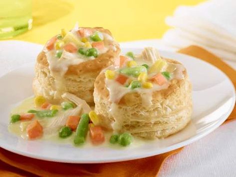 Chicken Vol-au-Vent | Arctic Gardens Chicken Vol Au Vent Recipe, Chicken Vol Au Vent, Ramadan 1, Pepperidge Farm Puff Pastry, Cooking Cream, Recipes To Cook, Vol Au Vent, Canadian Food, Xmas Food