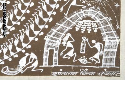 Tarpa Dance Warli Paintings, Present Decor, Painting Folk Art, Worli Painting, Warli Painting, Paddy Field, Warli Art, Harvest Celebration, Indian Gifts