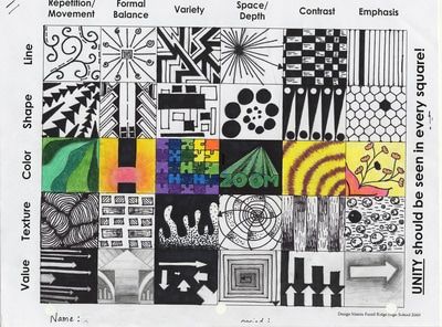 Design Matrix Design Matrix Art, Design Matrix Architecture, Elements Of Art Color, Creative Mind Map, Basic Design Principles, Abstract Art Projects, Balance Art, Geometric Pattern Art, Zen Doodle Art