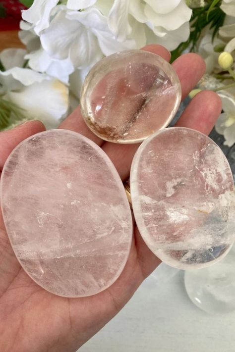 Crystal quartz is used primarily to cleanse and amplify positive energy, and is often used as a base crystal within crystal grids and formations. If you are looking to enhance peace and clarity in your sacred space, this is the crystal for you!

#crystalquartz #clearquartz #crystals  #palmstones #tumbledstones #worrystones #massagestones #meditationstones #instacrystals #gemstones #crystalstore #crystalstones #crystalshops #crystalshopping #crystalshop #crystalsforsale #crystalseller Crystal Healing Chart, Crystals Store, Massage Stones, Crystal Grids, Palm Stones, Crystals For Sale, Meditation Stones, Worry Stones, Crystal Grid