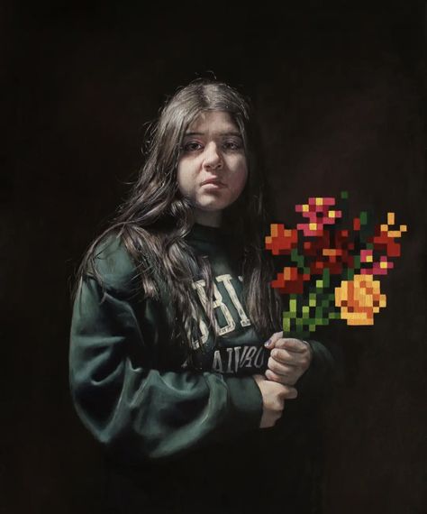 Life Size Painting, Ap Art Photography, Ap Art Portfolio, Flowers Acrylic Painting, Ap Drawing, Self Portrait Art, Flowers Acrylic, Cherry Recipes, Portfolio Ideas