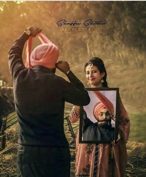 Pre Wedding Poses Unique, Sardar Couple, Love Wallpaper Couple, Sikh Wedding Photography, Marriage Poses, Punjabi Wedding Couple, Couple Pregnancy Photoshoot, Pre Wedding Photoshoot Outfit, Romantic Couple Poses