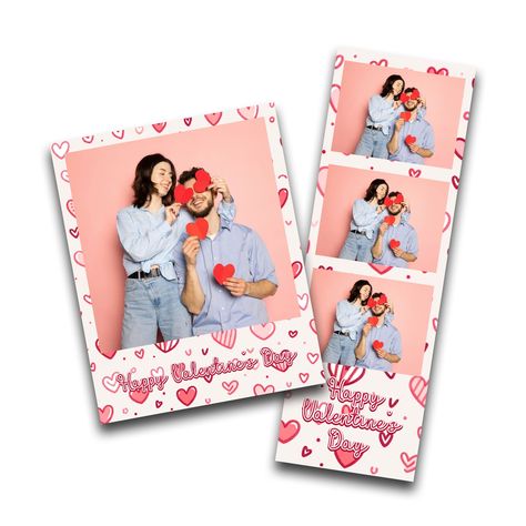 Photo Booth Valentines Day, Overlay Photo, Photobooth Template, Photo Strip, Heart Hands Drawing, Single Photo, Pink Sparkle, Sister Birthday, Photo Heart