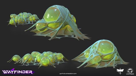 Monster Egg Concept Art, Mutated Plants Concept Art, Alien Egg Concept Art, Biopunk Concept Art, Egg Concept Art, Insect Concept Art, Spider Cocoon, Spider Concept Art, Monster Eggs