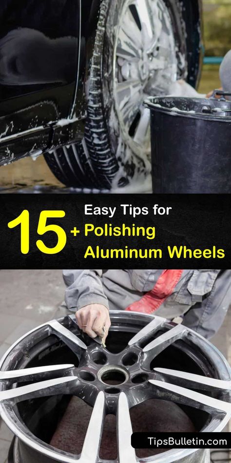 Have your truck wheels sparkling like never before when you follow these steps for polishing an aluminum wheel, buffing wheel scratches, and finishing with turtle wax. These aluminum polish and aluminum wheel cleaner recipes are the keys to having the shiniest car in town. #polish #aluminum #wheels Homemaking Inspiration, Polishing Aluminum, Diy Household Cleaners, Tractor Trailer Truck, Cleaner Recipes, Aluminum Rims, Bathroom Cleaning Hacks, Toilet Cleaner, Car Wax