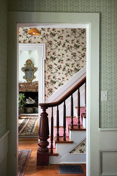 Zuber Wallpaper, Billy Cotton, Greek Revival Home, Paint Shakers, Robert Kime, American Houses, Italian Lighting, Greek Revival, Old Farmhouse